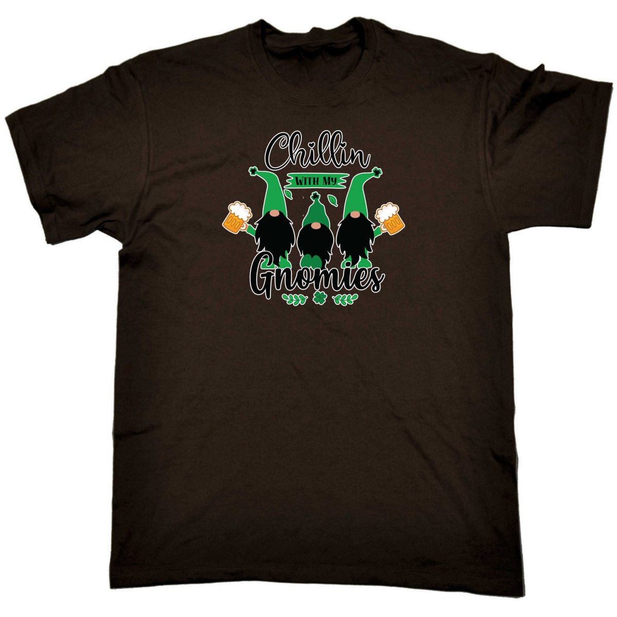 Chillin With My Gnomies Irish St Patricks Day Ireland - Mens Funny T-Shirt Tshirts - 123t Australia | Funny T-Shirts Mugs Novelty Gifts