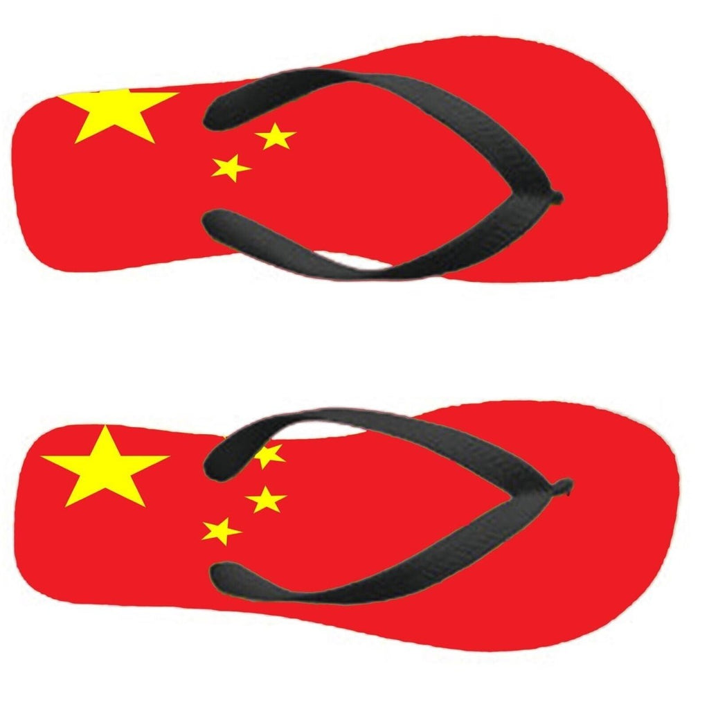 China People's Republic of Flip Flops Thongs Country Flag Flags Sandals - 123t Australia | Funny T-Shirts Mugs Novelty Gifts