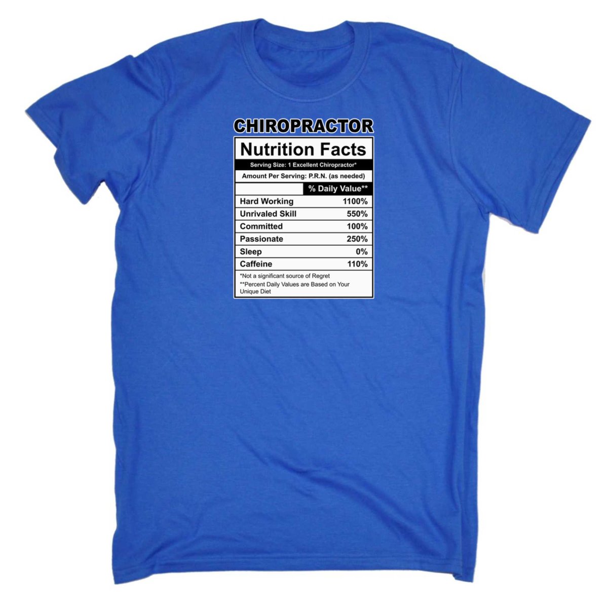 Chiropractor Nutrition Facts - Mens Funny T-Shirt Tshirts - 123t Australia | Funny T-Shirts Mugs Novelty Gifts
