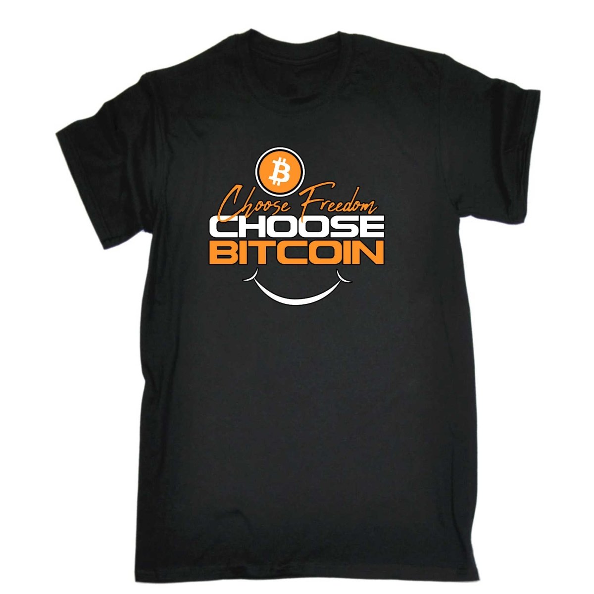 Choose Freedom Choose Bitcoin - Mens Funny T-Shirt Tshirts - 123t Australia | Funny T-Shirts Mugs Novelty Gifts