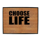 Choose Life White - Funny Novelty Doormat Man Cave Floor mat - 123t Australia | Funny T-Shirts Mugs Novelty Gifts