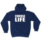 Choose Life White - Funny Novelty Hoodies Hoodie - 123t Australia | Funny T-Shirts Mugs Novelty Gifts