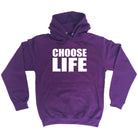 Choose Life White - Funny Novelty Hoodies Hoodie - 123t Australia | Funny T-Shirts Mugs Novelty Gifts