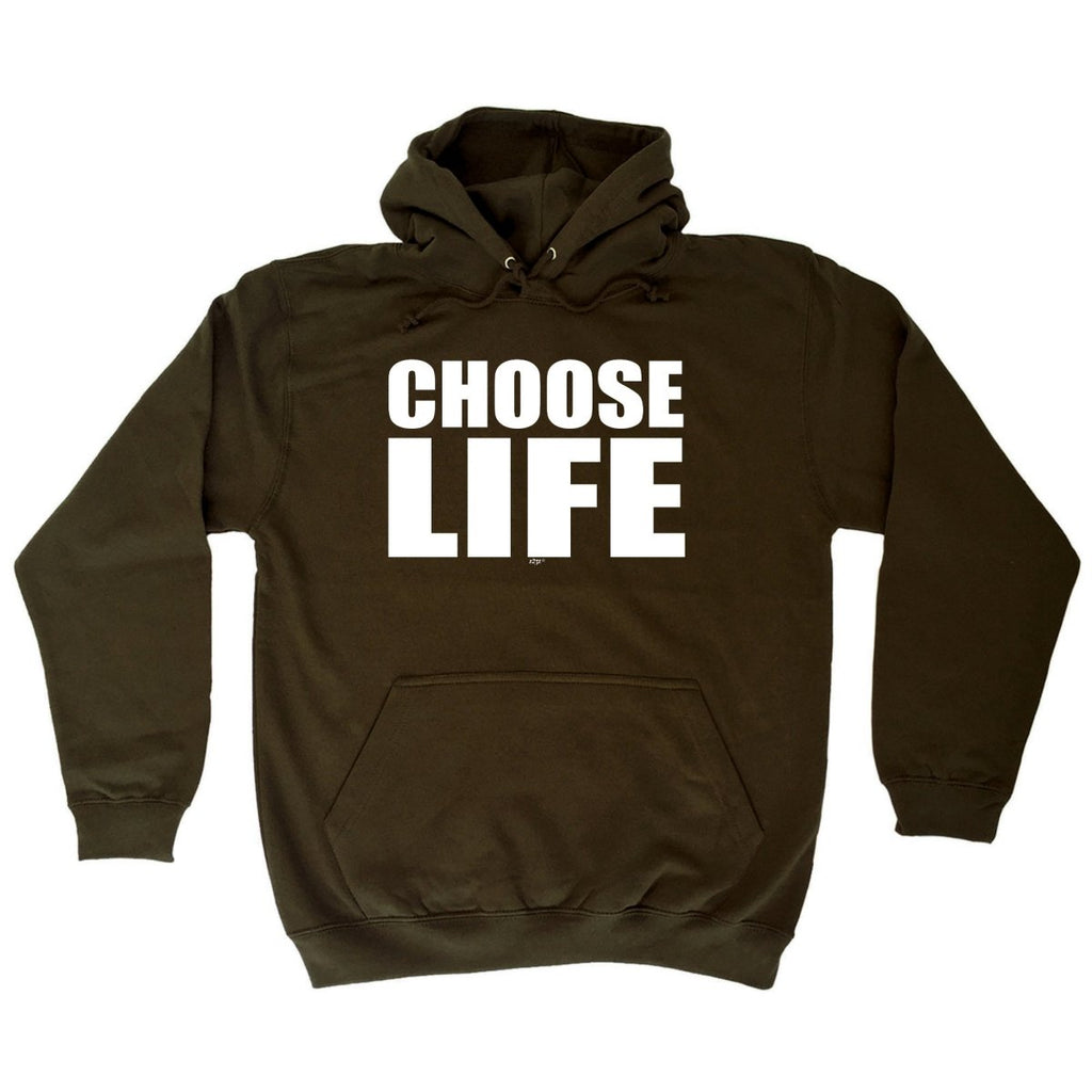 Choose Life White - Funny Novelty Hoodies Hoodie - 123t Australia | Funny T-Shirts Mugs Novelty Gifts