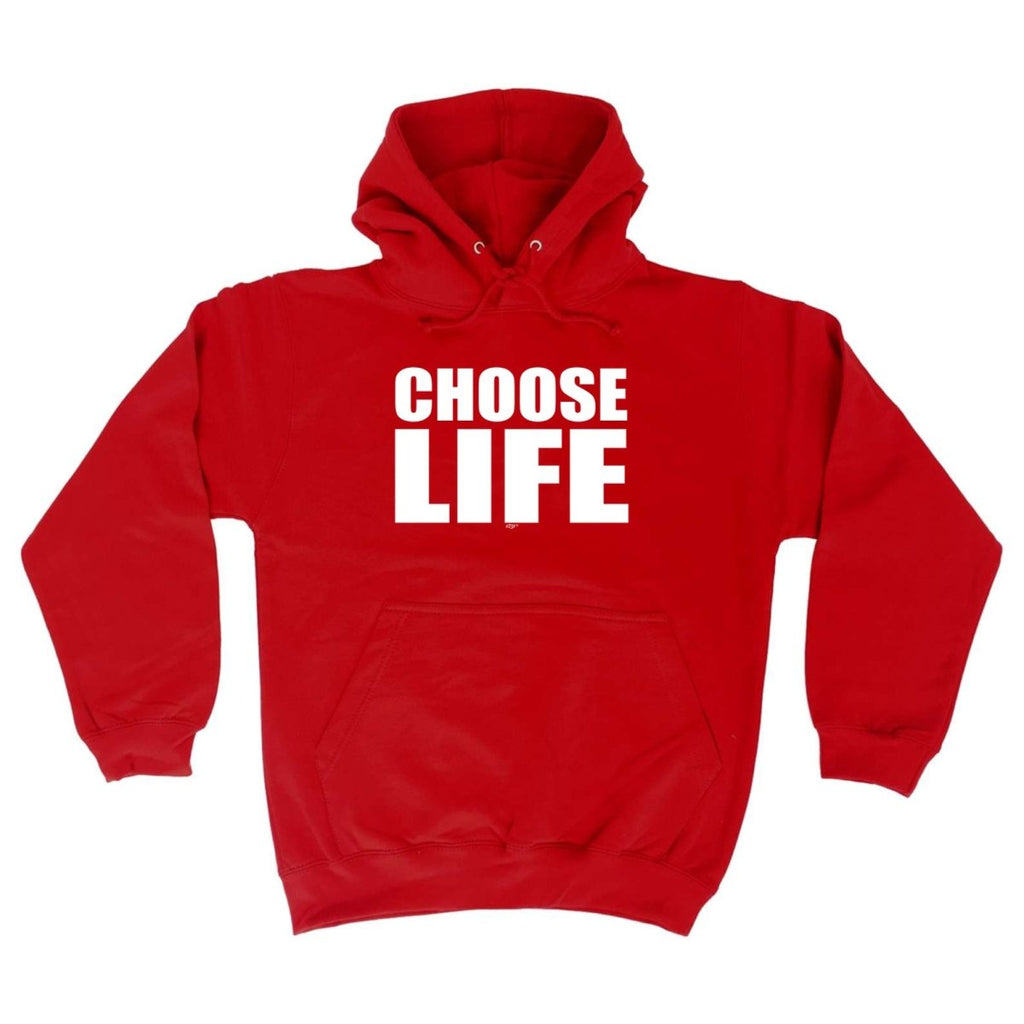 Choose Life White - Funny Novelty Hoodies Hoodie - 123t Australia | Funny T-Shirts Mugs Novelty Gifts