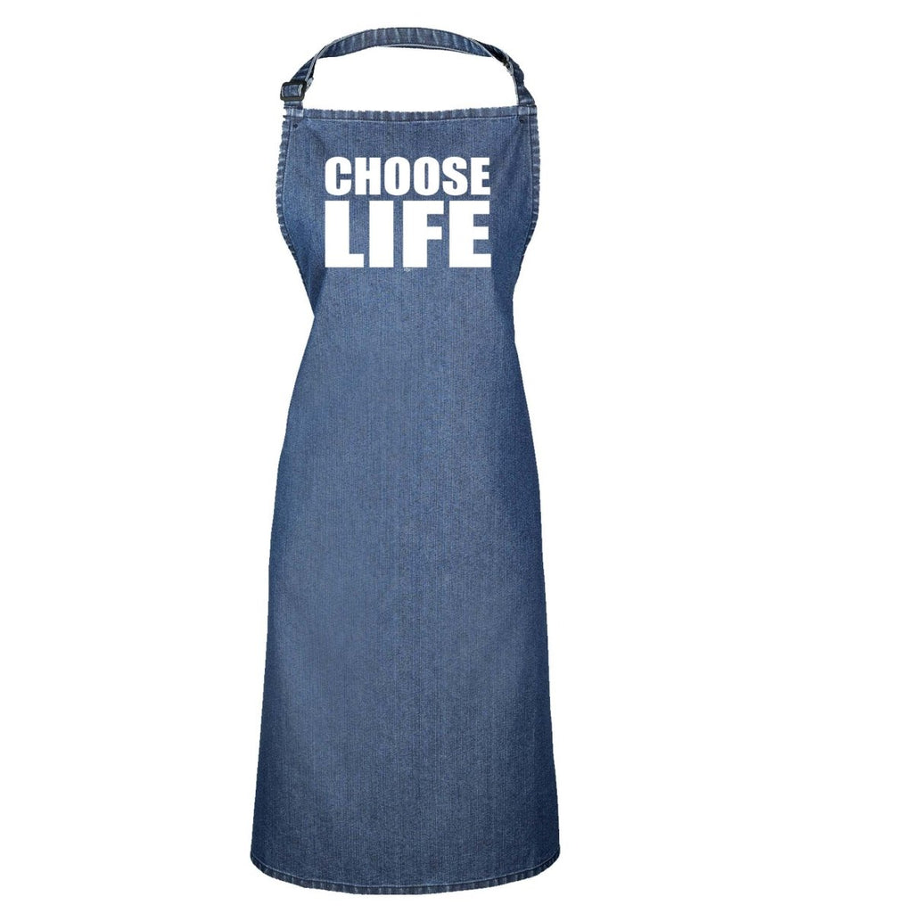 Choose Life White - Funny Novelty Kitchen Adult Apron - 123t Australia | Funny T-Shirts Mugs Novelty Gifts
