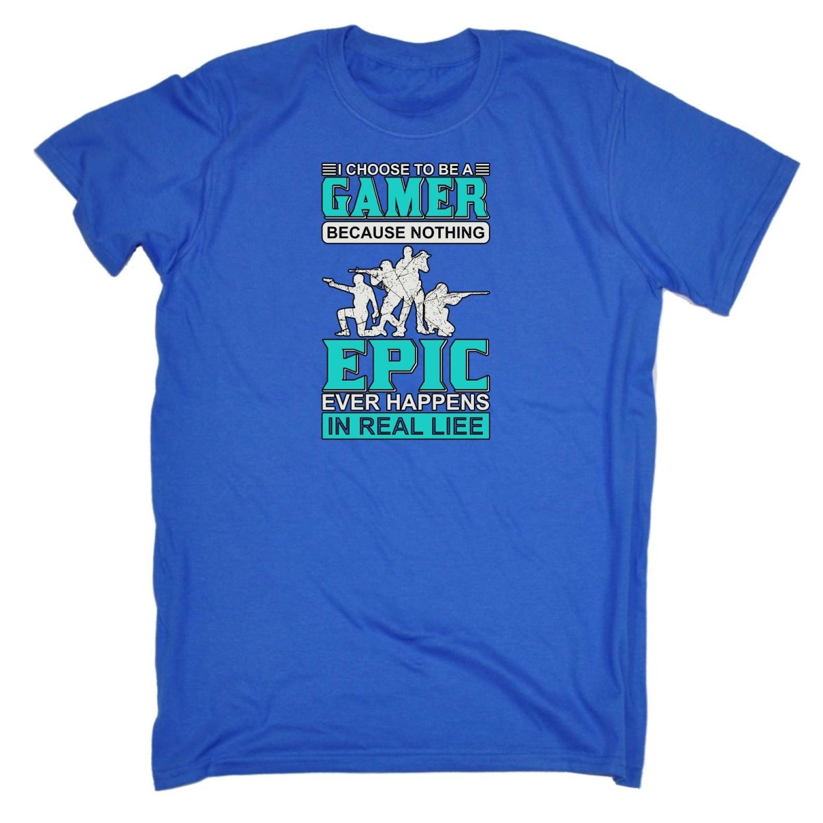 Choose To Be A Gamer Nothing Epic Happen In Real Life - Mens Funny T-Shirt Tshirts Tee Shirt - 123t Australia | Funny T-Shirts Mugs Novelty Gifts