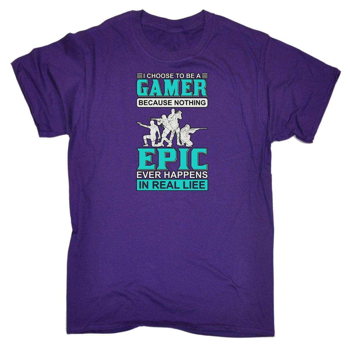 Choose To Be A Gamer Nothing Epic Happen In Real Life - Mens Funny T-Shirt Tshirts Tee Shirt - 123t Australia | Funny T-Shirts Mugs Novelty Gifts