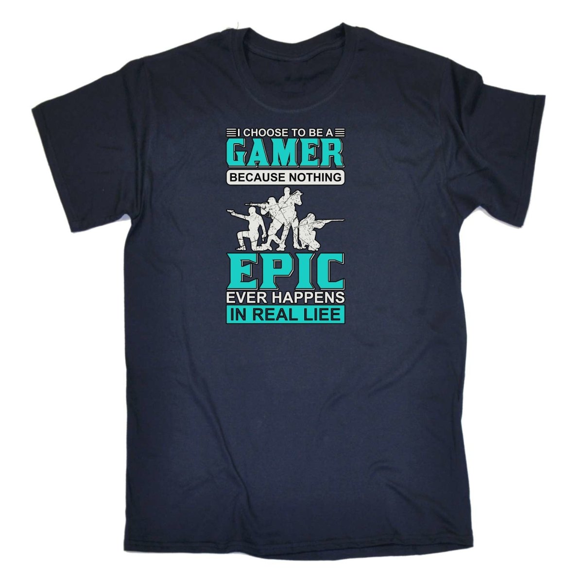 Choose To Be A Gamer Nothing Epic Happen In Real Life - Mens Funny T-Shirt Tshirts Tee Shirt - 123t Australia | Funny T-Shirts Mugs Novelty Gifts