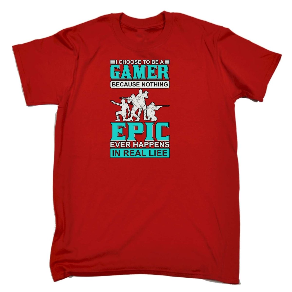 Choose To Be A Gamer Nothing Epic Happen In Real Life - Mens Funny T-Shirt Tshirts Tee Shirt - 123t Australia | Funny T-Shirts Mugs Novelty Gifts