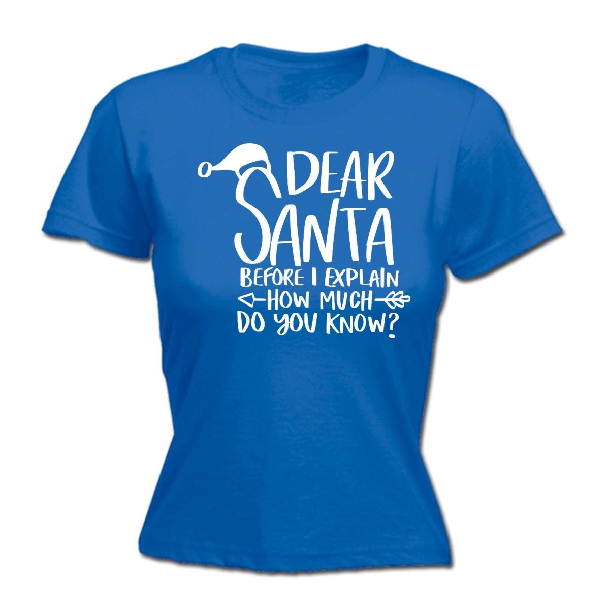 Chrismas Dearsanta Before I Explain - Funny Womens T-Shirt Tshirt - 123t Australia | Funny T-Shirts Mugs Novelty Gifts