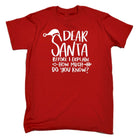 Chrismas Dearsanta Before I Explain - Mens Funny T-Shirt Tshirts - 123t Australia | Funny T-Shirts Mugs Novelty Gifts