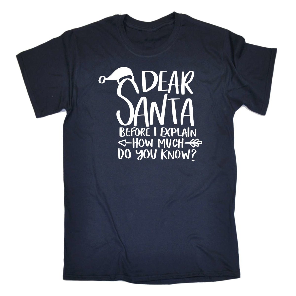 Chrismas Dearsanta Before I Explain - Mens Funny T-Shirt Tshirts - 123t Australia | Funny T-Shirts Mugs Novelty Gifts