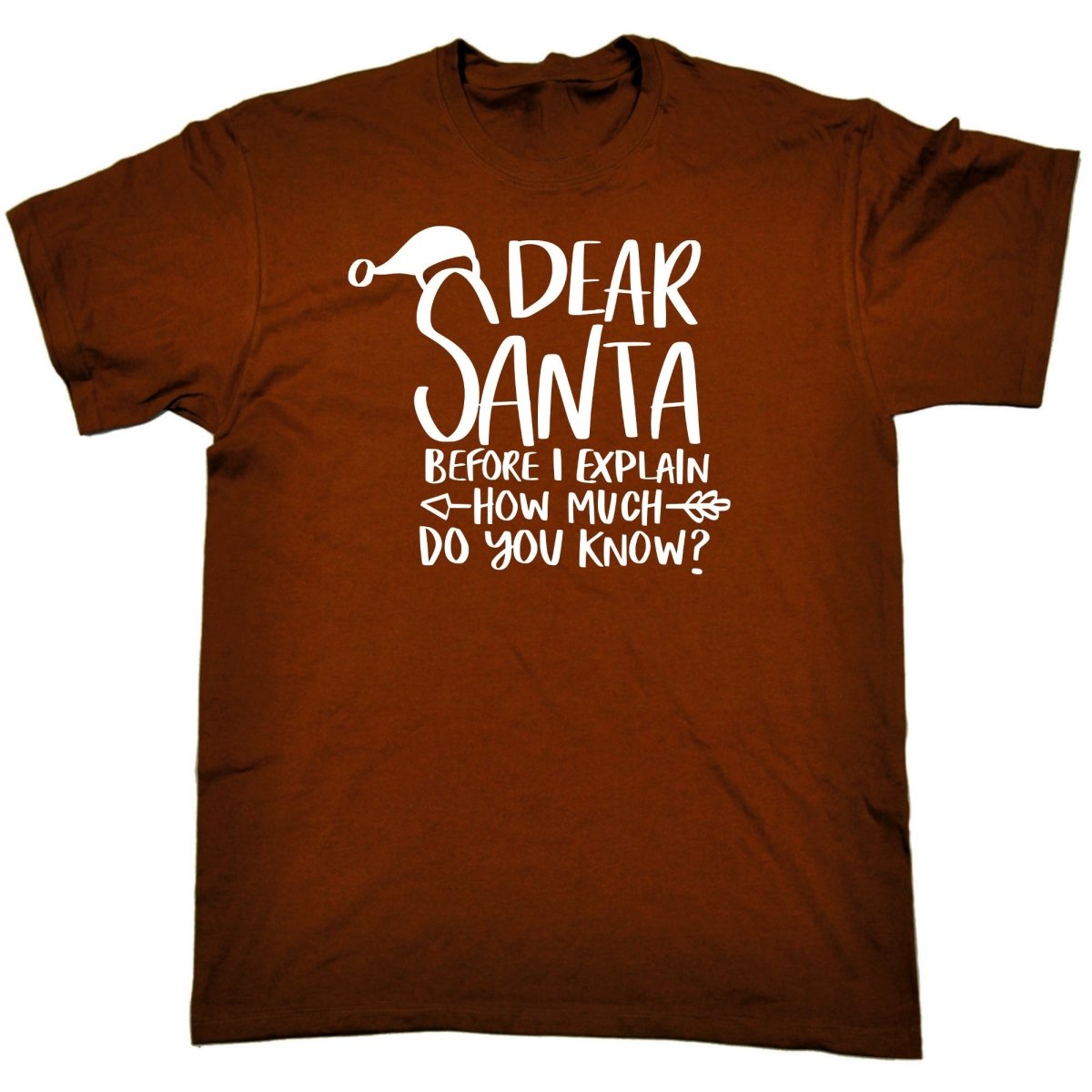 Chrismas Dearsanta Before I Explain - Mens Funny T-Shirt Tshirts - 123t Australia | Funny T-Shirts Mugs Novelty Gifts