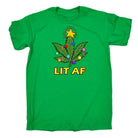 Chrismas Lit Af - Mens Funny T-Shirt Tshirts - 123t Australia | Funny T-Shirts Mugs Novelty Gifts