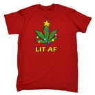 Chrismas Lit Af - Mens Funny T-Shirt Tshirts - 123t Australia | Funny T-Shirts Mugs Novelty Gifts