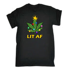 Chrismas Lit Af - Mens Funny T-Shirt Tshirts - 123t Australia | Funny T-Shirts Mugs Novelty Gifts