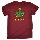 Chrismas Lit Af - Mens Funny T-Shirt Tshirts - 123t Australia | Funny T-Shirts Mugs Novelty Gifts