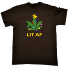 Chrismas Lit Af - Mens Funny T-Shirt Tshirts - 123t Australia | Funny T-Shirts Mugs Novelty Gifts