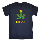 Chrismas Lit Af - Mens Funny T-Shirt Tshirts - 123t Australia | Funny T-Shirts Mugs Novelty Gifts