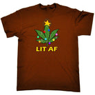 Chrismas Lit Af - Mens Funny T-Shirt Tshirts - 123t Australia | Funny T-Shirts Mugs Novelty Gifts