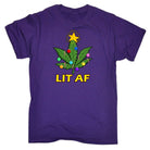 Chrismas Lit Af - Mens Funny T-Shirt Tshirts - 123t Australia | Funny T-Shirts Mugs Novelty Gifts