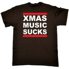 Chrismas Music Sucks - Mens Funny T-Shirt Tshirts - 123t Australia | Funny T-Shirts Mugs Novelty Gifts