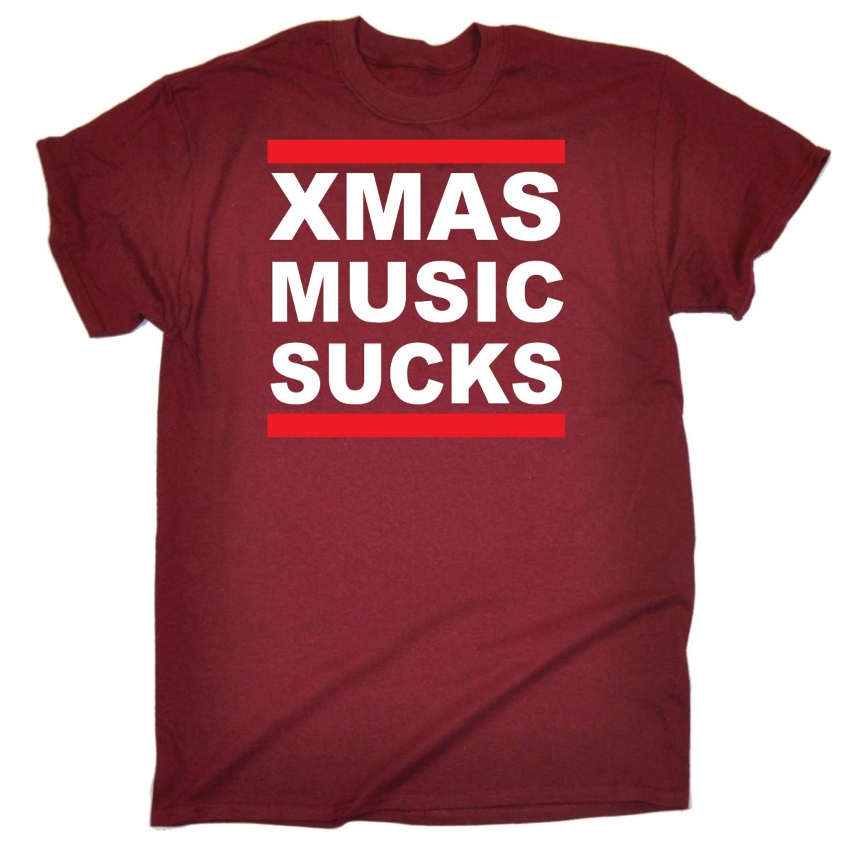 Chrismas Music Sucks - Mens Funny T-Shirt Tshirts - 123t Australia | Funny T-Shirts Mugs Novelty Gifts