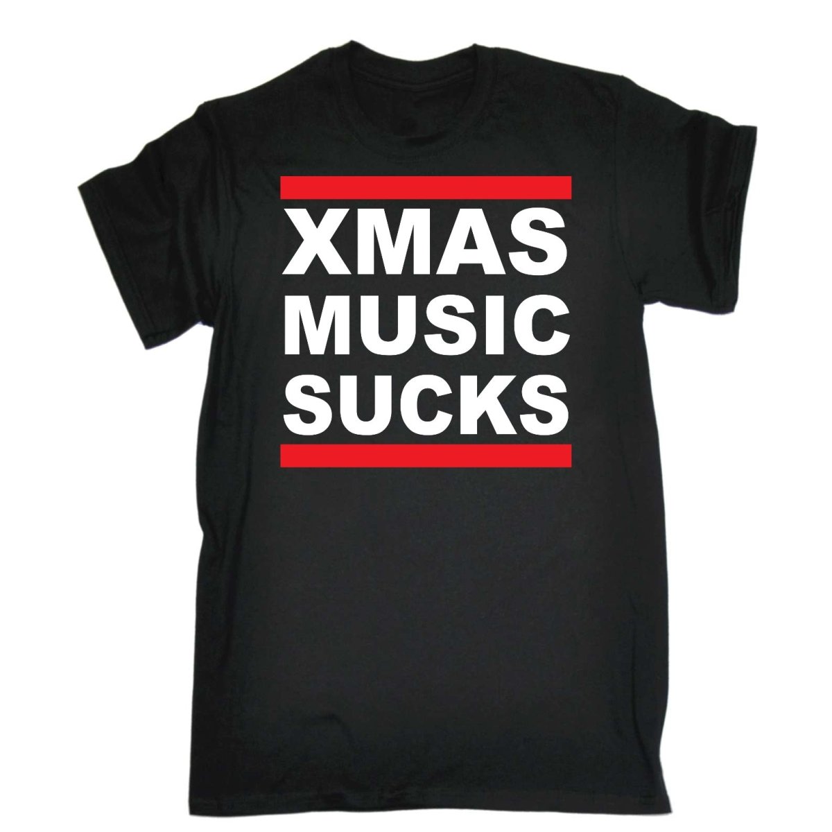 Chrismas Music Sucks - Mens Funny T-Shirt Tshirts - 123t Australia | Funny T-Shirts Mugs Novelty Gifts