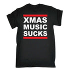 Chrismas Music Sucks - Mens Funny T-Shirt Tshirts - 123t Australia | Funny T-Shirts Mugs Novelty Gifts