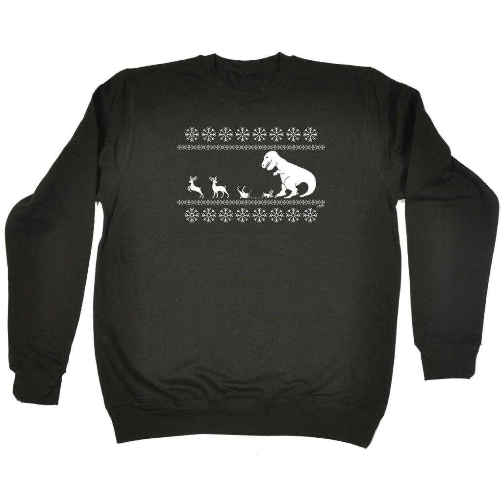 Christmas Lunch For Trex Jumper - Funny Novelty Sweatshirt - 123t Australia | Funny T-Shirts Mugs Novelty Gifts