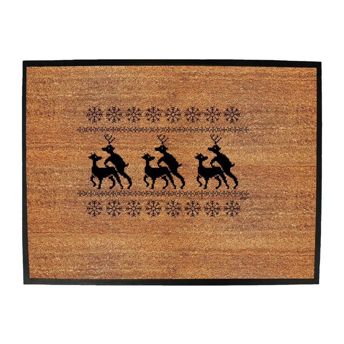Christmas Reindeer Humping Jumper - Funny Novelty Doormat Man Cave Floor mat - 123t Australia | Funny T-Shirts Mugs Novelty Gifts