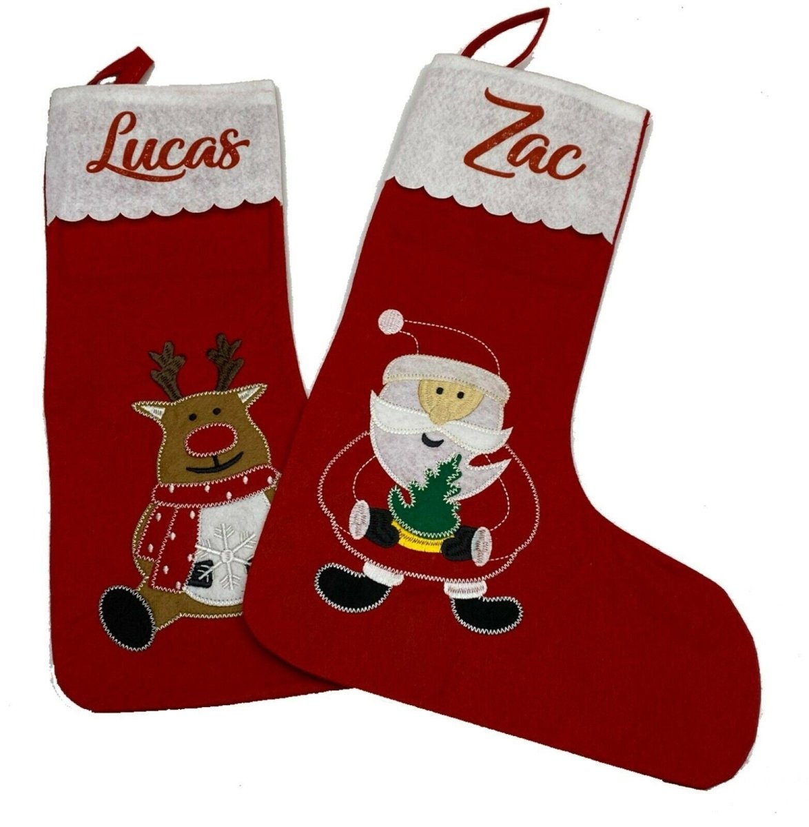 Christmas Stocking Personalised Xmas Stocking Gifts Bag Ornament Gifts Stockings - 123t Australia | Funny T-Shirts Mugs Novelty Gifts