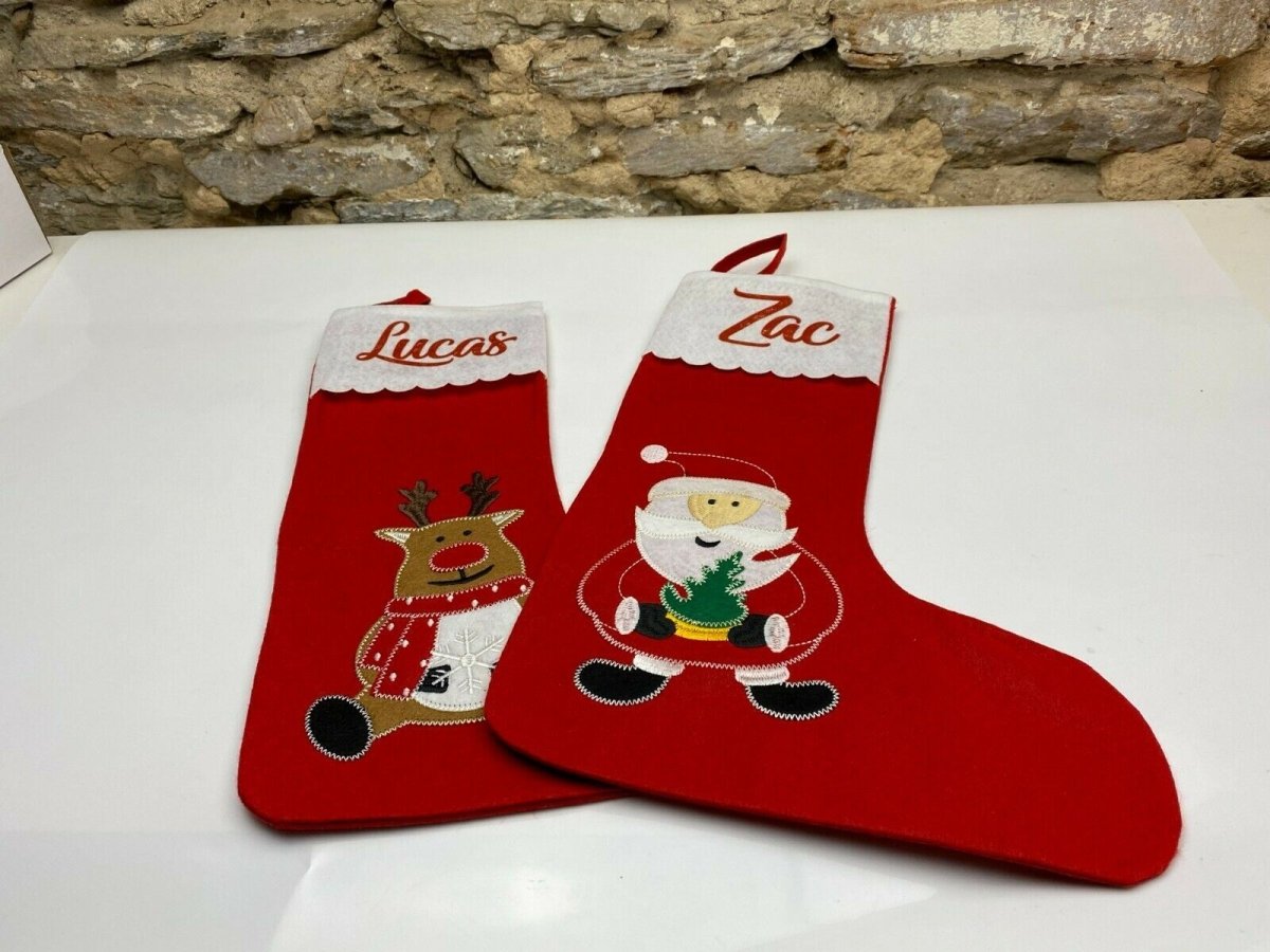 Christmas Stocking Personalised Xmas Stocking Gifts Bag Ornament Gifts Stockings - 123t Australia | Funny T-Shirts Mugs Novelty Gifts