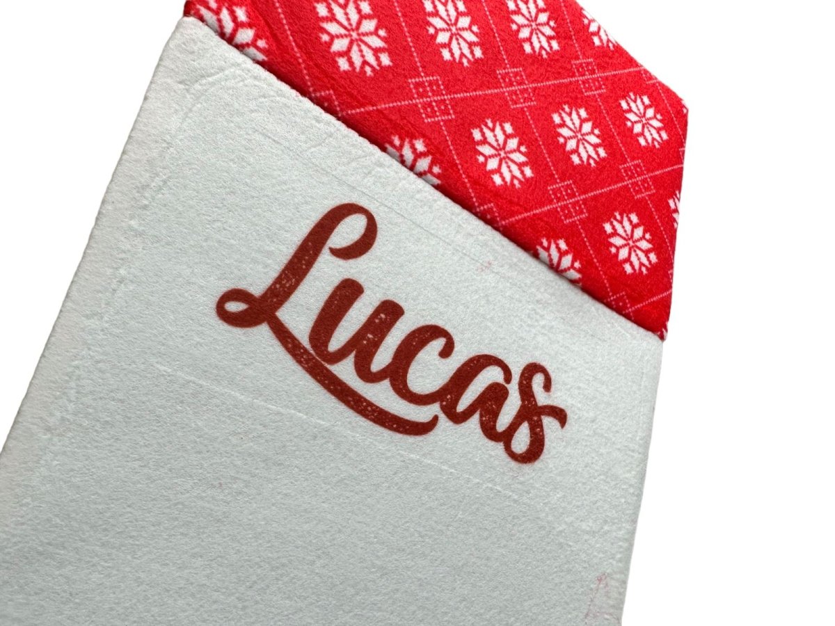 Christmas Stocking Personalised Xmas Text Image Tree Gifts Bag Gifts Stockings - 123t Australia | Funny T-Shirts Mugs Novelty Gifts