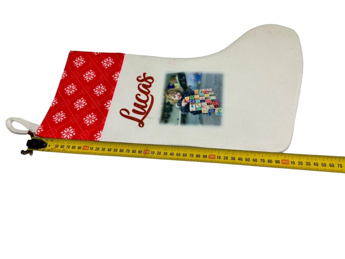 Christmas Stocking Personalised Xmas Text Image Tree Gifts Bag Gifts Stockings - 123t Australia | Funny T-Shirts Mugs Novelty Gifts