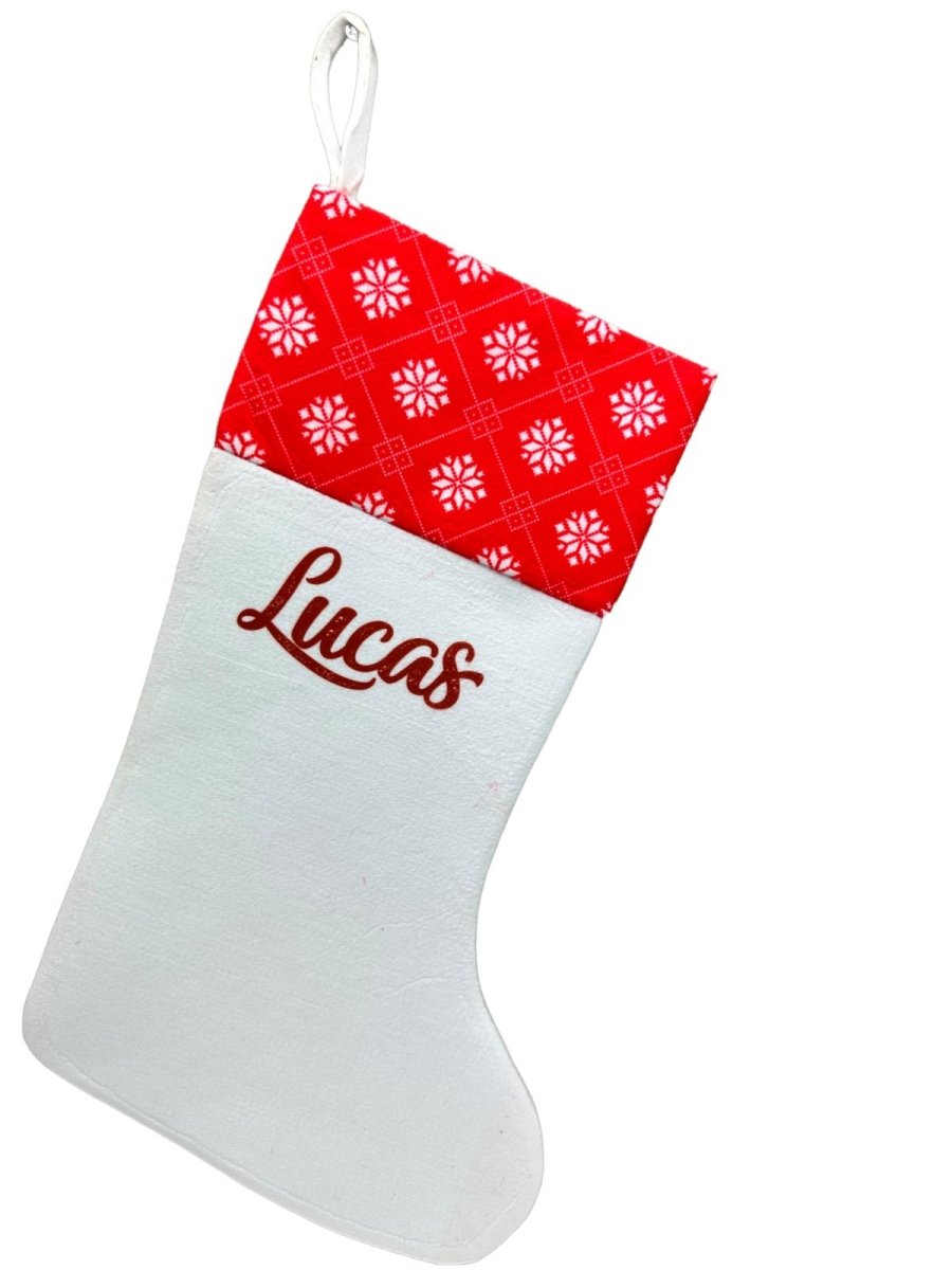 Christmas Stocking Personalised Xmas Text Image Tree Gifts Bag Gifts Stockings - 123t Australia | Funny T-Shirts Mugs Novelty Gifts