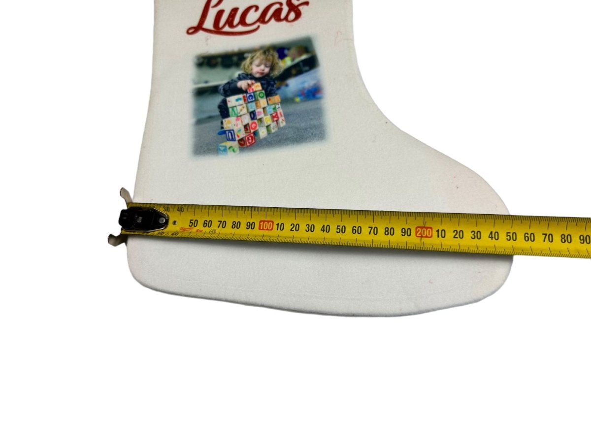 Christmas Stocking Personalised Xmas Text Image Tree Gifts Bag Gifts Stockings - 123t Australia | Funny T-Shirts Mugs Novelty Gifts