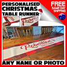 Christmas Table Runner Family Personalised Tablecloth Christmas Xmas Decorations - 123t Australia | Funny T-Shirts Mugs Novelty Gifts