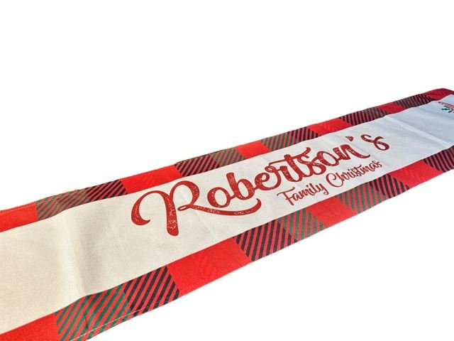 Christmas Table Runner Family Personalised Tablecloth Christmas Xmas Decorations - 123t Australia | Funny T-Shirts Mugs Novelty Gifts