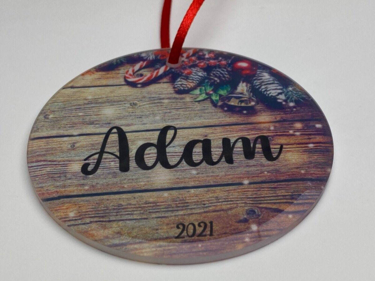 Christmas Tree Decorations Personalised Photo Xmas Ornaments Hanging Decoration - 123t Australia | Funny T-Shirts Mugs Novelty Gifts