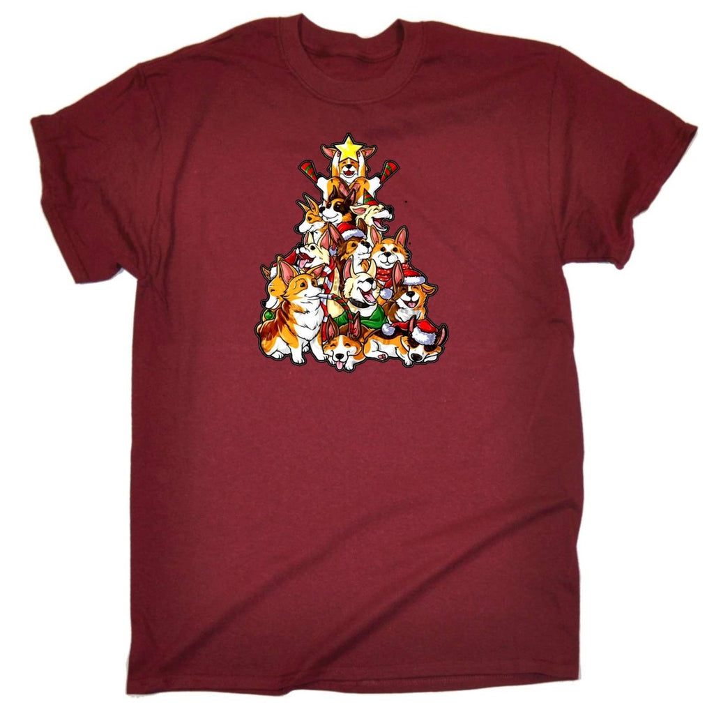 Christmas Tree Xmas Dogs - Mens Funny T-Shirt Tshirts Tee Shirt - 123t Australia | Funny T-Shirts Mugs Novelty Gifts