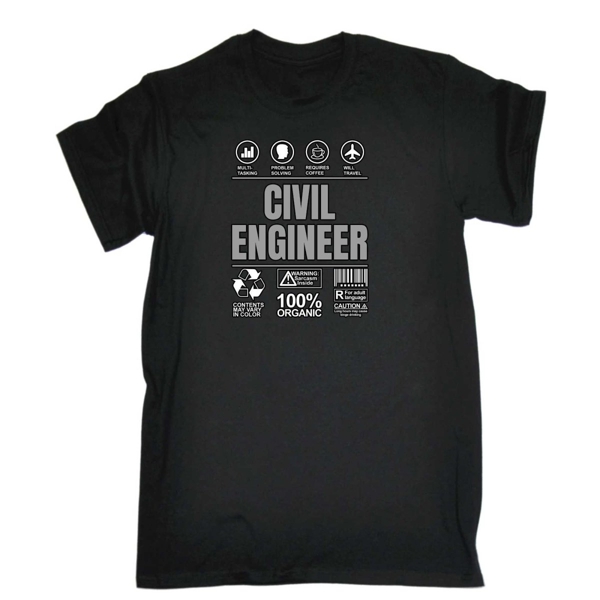 Civil Engineer Sarcastic Humour - Mens Funny T-Shirt Tshirts - 123t Australia | Funny T-Shirts Mugs Novelty Gifts