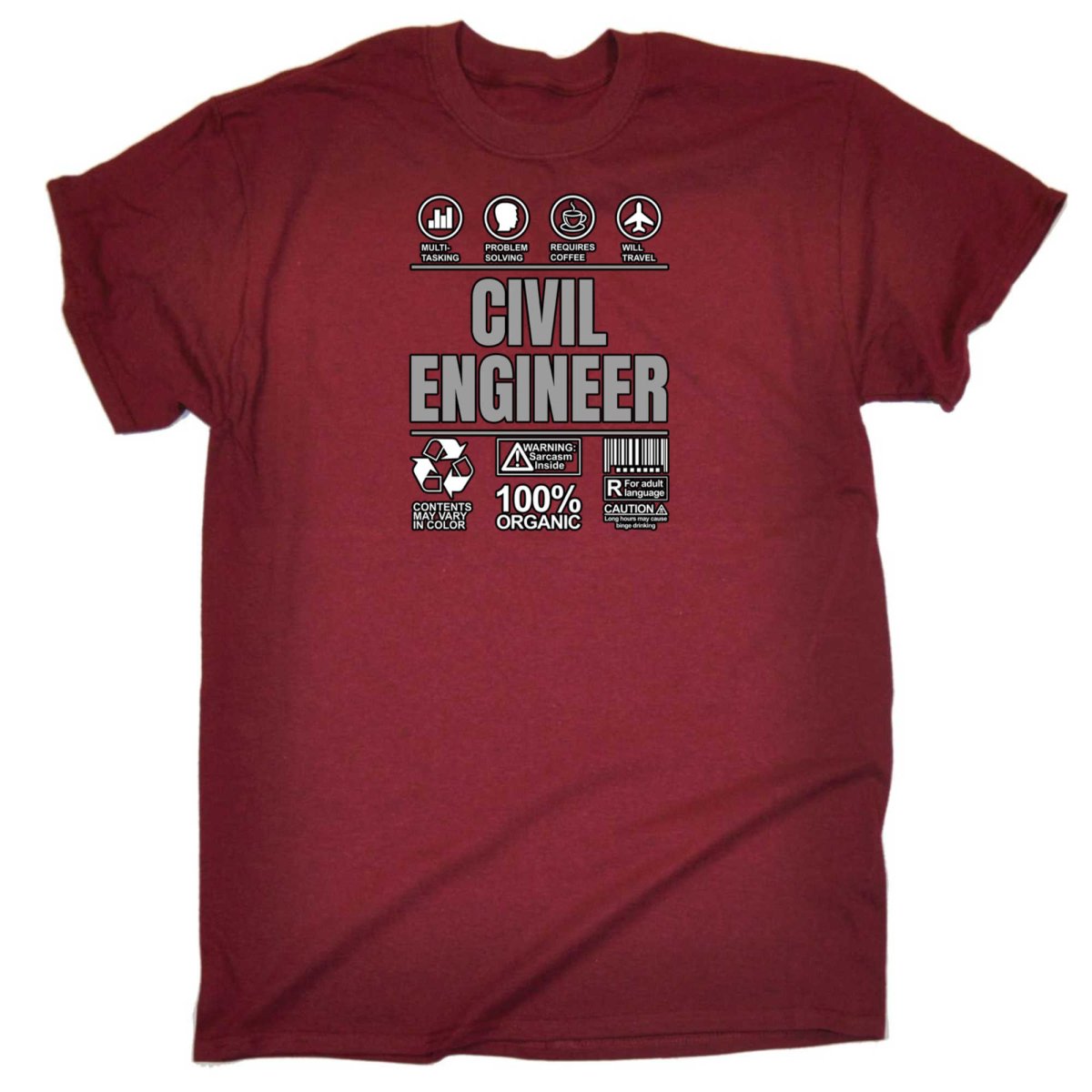 Civil Engineer Sarcastic Humour - Mens Funny T-Shirt Tshirts - 123t Australia | Funny T-Shirts Mugs Novelty Gifts