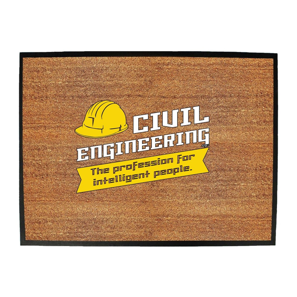 Civil Engineering - Funny Novelty Doormat Man Cave Floor mat - 123t Australia | Funny T-Shirts Mugs Novelty Gifts