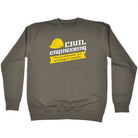 Civil Engineering - Funny Novelty Sweatshirt - 123t Australia | Funny T-Shirts Mugs Novelty Gifts