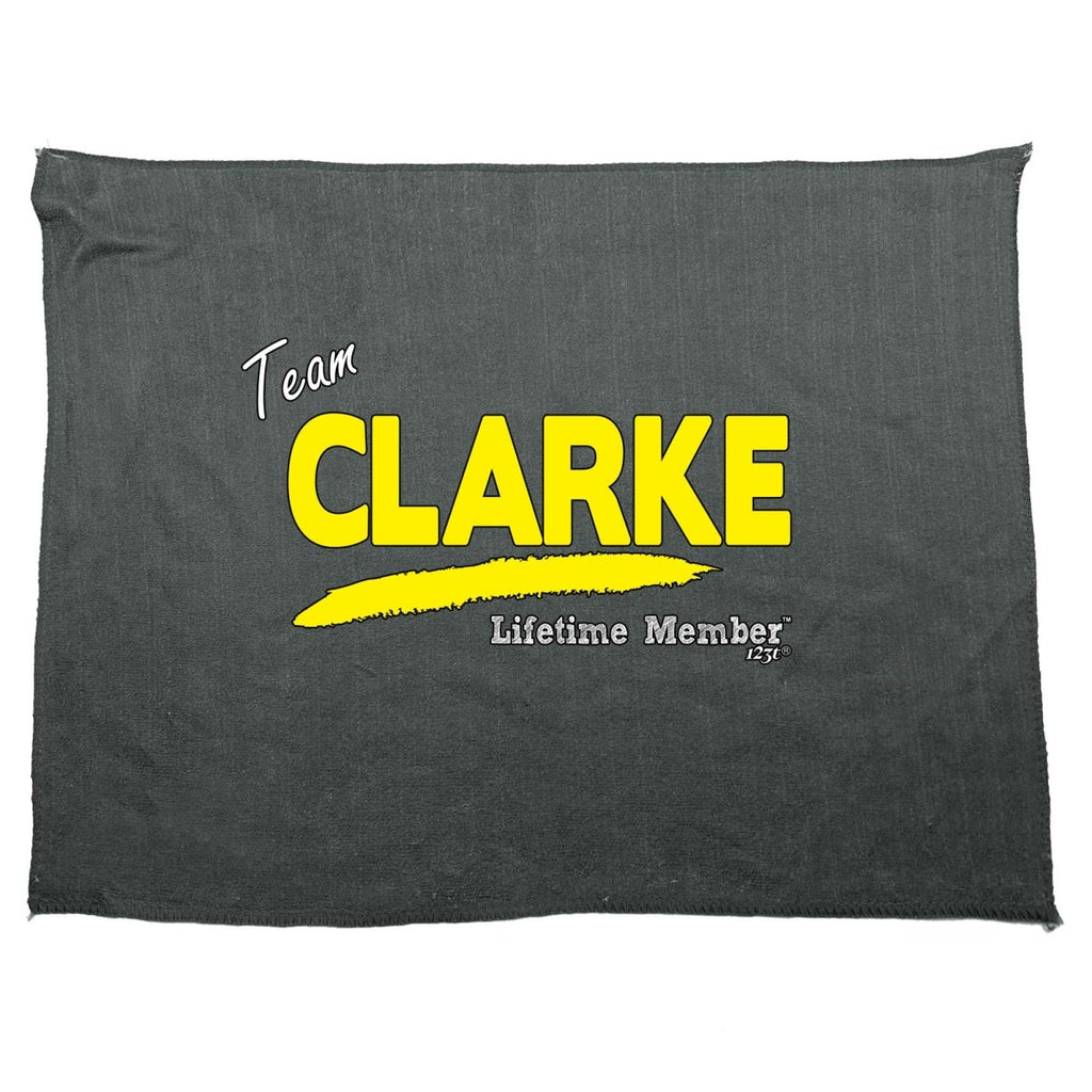Clarke V1 Lifetime Member - Funny Novelty Soft Sport Microfiber Towel - 123t Australia | Funny T-Shirts Mugs Novelty Gifts