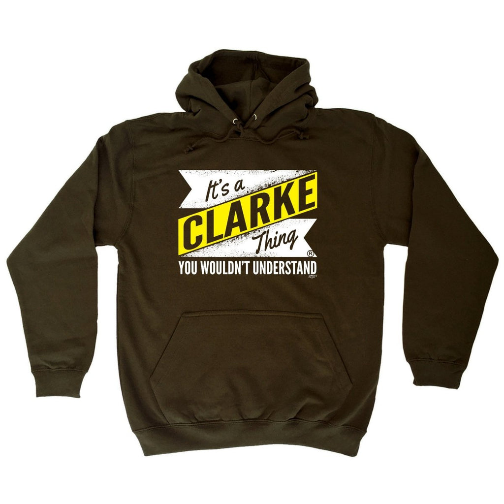 Clarke V2 Surname Thing - Funny Novelty Hoodies Hoodie - 123t Australia | Funny T-Shirts Mugs Novelty Gifts
