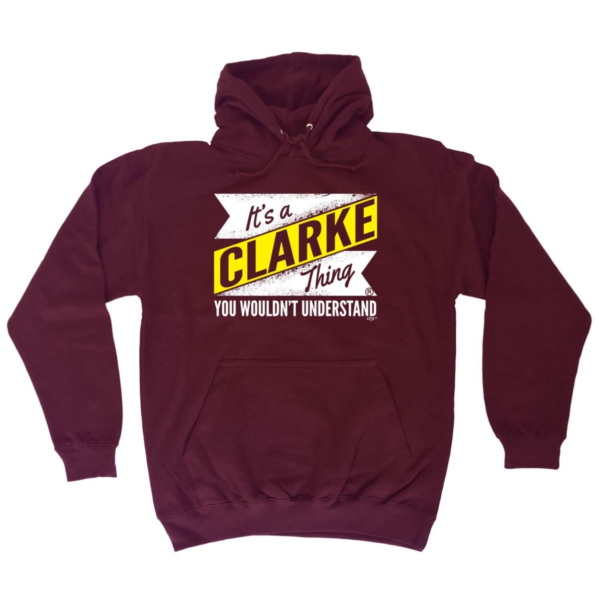 Clarke V2 Surname Thing - Funny Novelty Hoodies Hoodie - 123t Australia | Funny T-Shirts Mugs Novelty Gifts