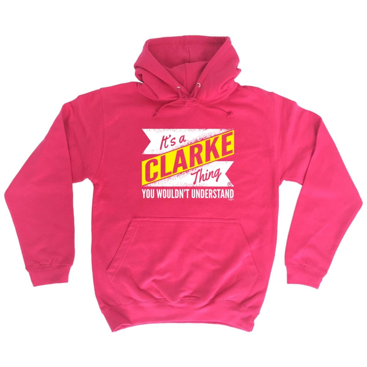 Clarke V2 Surname Thing - Funny Novelty Hoodies Hoodie - 123t Australia | Funny T-Shirts Mugs Novelty Gifts